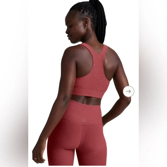 💫Beyond Yoga Women’s Spacedye Simplicity Bra 2.0, NWT, XS, Faded Rose Heather - Picture 3 of 15